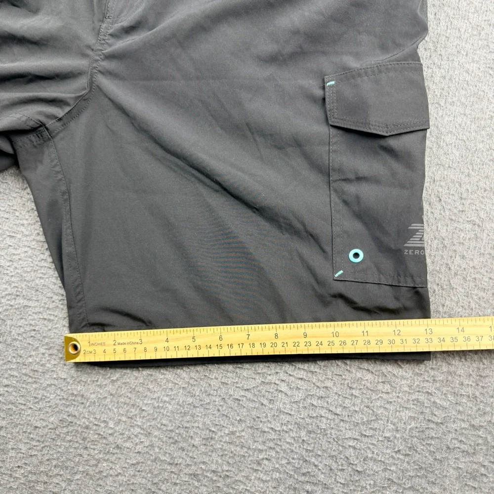 ZeroXposur Swim Shorts Men's XXL Black‎ Cargo Stretch UPF 50+ P88480S